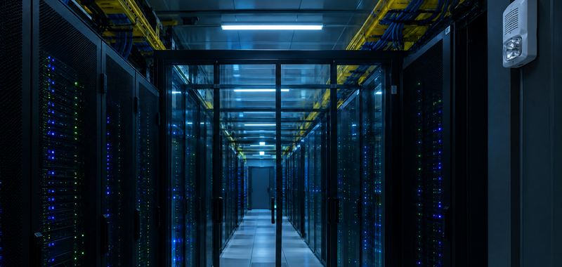 Secure federal data center corridor (representative image)